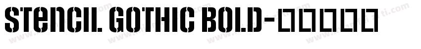 Stencil Gothic bold字体转换